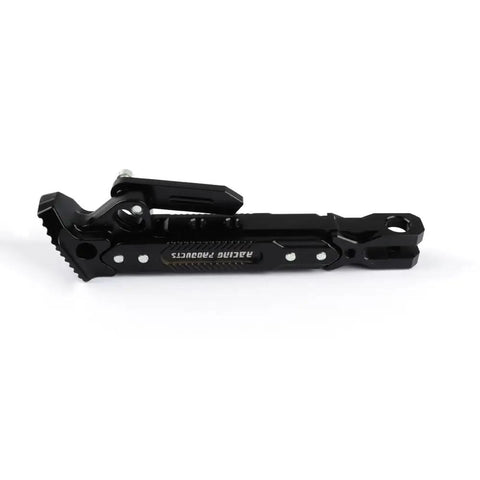 Side view of Height Adjustable CNC Aluminum Motorcycle Kickstand Side Stand For Electric Scooters Dirt Bikes And Mini Pit Bikes