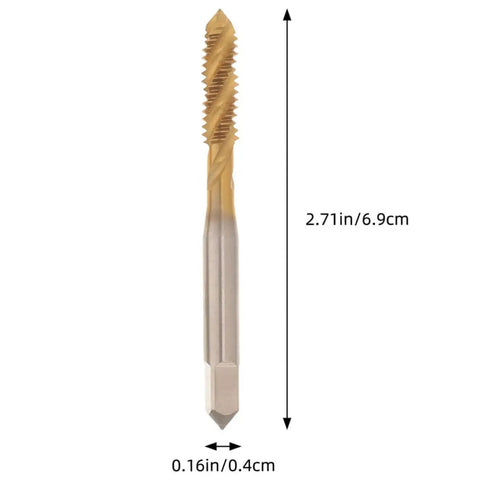 Thread Repair Tool For 1/4-20 Threads, Heavy Duty High Speed Steel Tap With Spiral Tip, 3-Flute Design Delivers Fast, Precise Threading For Pros And DIY Projects, 2.71in length