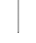 Stainless steel tube side view, 4mm OD x 0.2mm wall x 250mm length, polished 304 SS, 1 pack
