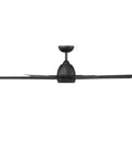 Chill Out With This 66 Inch Outdoor Ceiling Fan Featuring Smart App Remote And Killer Airflow For Your Patio Deck Or Backyard Hangout Spot Slick Matte Black Finish Is Badass Weatherproof. 66 inch matte black ceiling fan view from below with sleek blades.