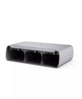 Three Battery Two Way Charging Station Hub for Mini 2 Drone with three slots for battery charging.