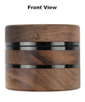 AWANSO 3-piece walnut wood and aluminum spice grinder, 2.5-inch, for kitchen spices.