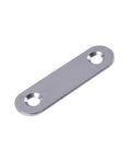 Close-up of Heavy Duty Rust Proof L Brackets Sling Blades Built Tough For Shelves Walls And Cabinets With Countersunk Screws Slick Stainless Finish.