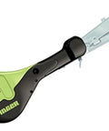 Manual Cap Nailer Tacker holds one inch plastic caps and three eighth inch staples, lightweight design with trigger pull.