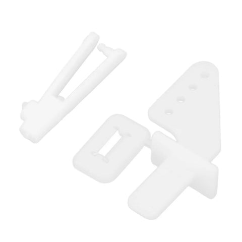 20 Sets 4 Hole Control Horns Clevis Kit Rudder Angle for RC Airplane Foam Fixed Wing components displayed