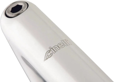 1A Quill Bicycle Stem 26mm Clamp, 120mm Length, Milky Anodized Finish, close-up of aluminum stem showing branding