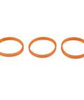 Three Pack Electric Planer Drive Belts 238mm By 9.6mm Double Cog Ribbed Replacement Kit For N1923BD 1900B FP0800 KP0810C BKP180 225007 Orange