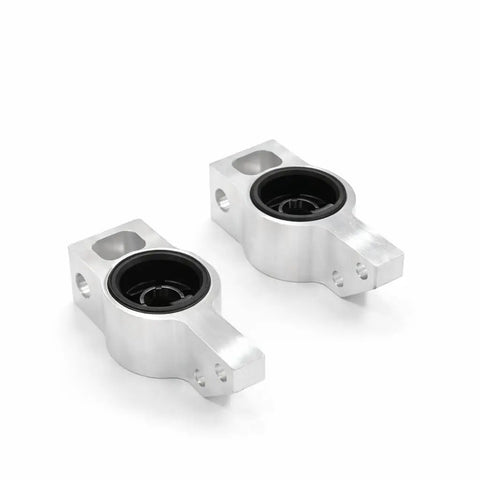 2 Pcs Front Lower Control Arm Rearward Bushing Bracket Replacement For Passat 2012 2014 Direct Fit, OEM Grade Compatibility, Durable Steel Construction, Restores Alignment, Smoother Ride, Easy Install Front Suspension Accessory, silver metal bushing brackets