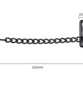 Heavy Duty Door Security Chain And Stainless Steel 304 Safety Latch For Home Front Door Protector dimensions and chain detail.