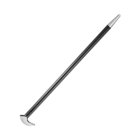Rolling Head Pry Bar 12 Inch Heavy Duty Carbon Steel Leverage Tool For Auto Repair And Mechanic Work Aligning And Prying
