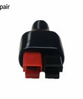 Five Pair Rock Solid Marine Connectors Waterproof Power Kit For Boat Solar EV Battery Wiring 45 Amps 600 Volt with red and black connectors.