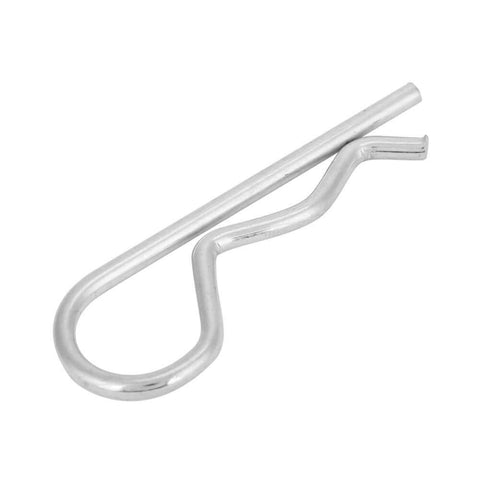 Galvanized Iron Cotter Pins Set of 10 B Type Zinc Plated Retaining Pins Spring Clips Hair Pin for Automotive Machinery and DIY Projects 3.5 by 75mm
