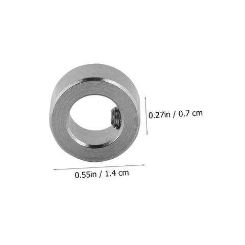 10 Pack Stainless Steel Locking Collars For Printers With Easy Installation And Lightweight Design Built To Last T8 Lead Screw Lock Rings For 3D Printer Shafts, close-up view