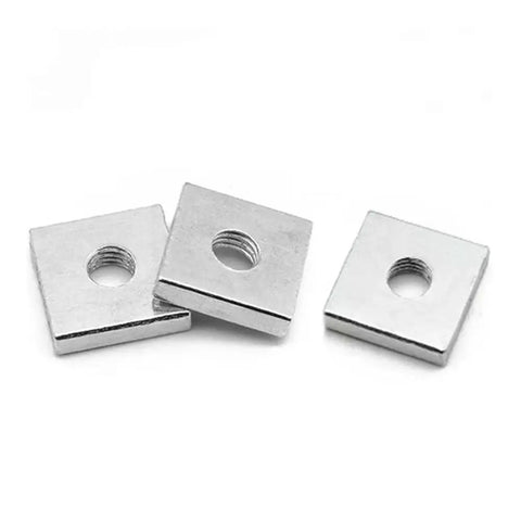 Heavy Duty Square Block Nuts M3 M4 M5 M6 Pack Crafted From Corrosion Resistant Zinc Plated Steel Shop Floor Essential For Auto Mods And Machine Assemblies Built Solid For Daily Grinds