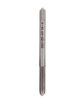 Machine Tap 8 40 UNC Thread HSS 6542 3 Flute Threading Tool For Metalworking shown vertically with straight flutes.