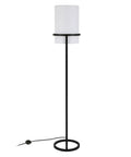 62 Inch Tall Floor Lamp With Blackened Bronze Finish And French Drum Linen Shade For Elegant Living Room Lighting LED Compatible Bulb Sold Separately Or LED Bulbs Optional