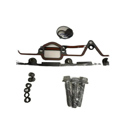 Zero Hassle Upper Gasket Set For ISM QSM M11 Diesel Motors featuring gaskets, bolts, and seals for engine rebuilds.