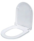 Dope Pink Glitter Resin Toilet Seat With Smooth Glide Shut Lid And Quick Release Hinges For A Fresh Bathroom Upgrade On Standard Elongated Bowls Featuring Silent Closing Action For Ultimate Comfort, white seat view.
