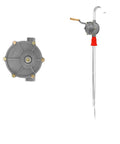 Heavy Duty Hand Crank Barrel Pump For 55 Gallon Drums Oil Diesel Transfer Manual Suction Pump Accessory with metal handle.