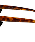 Side view of Rad Cat Eye Radiation Safety Glasses For Women, Lead Glasses with .75mm Pb Lenses, tortoise frame, side shields