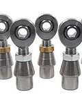 Built Tough 1/2 Inch 4 Link Rod End Kit Featuring Bungs Forged From Heat Treated 4130 Chromoly Steel, showing eight rod ends.