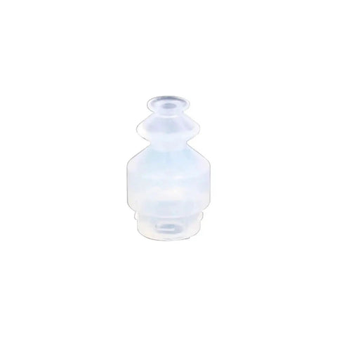 P6lbs Industrial Rubber Vacuum Suction Cup Chuck With Fitting Pneumatic Manipulator Accessory Gripper End Effector, transparent design.