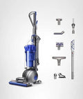 Dyson Ball Animal Total Clean upright vacuum, corded, blue and silver, with multiple attachments