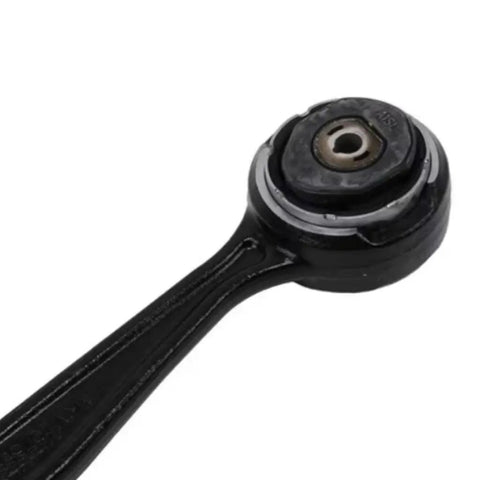Premium Steel Front Lower Control Arm Link For Cadillac ATS 2013 To 2019 Passenger Side With Rubber Bushings And Tapered Holes That Get A Serious Grip On The Road, black steel arm with rubber bushing