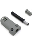 Silent Slam Free Cabinet Door Stoppers And Damper With Soft Close Push Type Catch parts including gray damper and connectors.