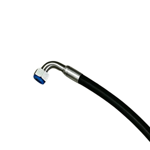 Heavy Duty Durable Oil Hose Replacement Fits Screw Air Compressor High Pressure Hydraulic Transfer Line with metal end fitting.