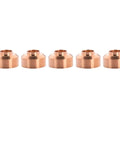 Five copper fine shields for Hypertherm PMX 45XP, 65, 85, 105 plasma cutter 220931 replacement parts.