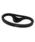 Beefy Synchronous Power Transmission Belt for Closed Loop Drive System with semicircular arc teeth, black rubber, 20mm width.