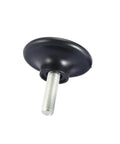 Screw On Furniture Glide Leveling Foot Set Adjustable Desk And Table Leg Levelers M6 And M8 Thread Sizes black foot close-up