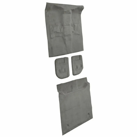 Straight Fire Interior Carpet Kit For 2007 To 2009 Chevy Suburban 2500 black heavy duty floor mats set layout displayed.