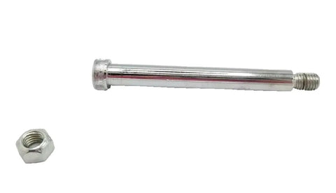Caliper Retaining Shoulder Bolt and Nut Kit for 10K to 12K Hydraulic Disc Brake Calipers, Chrome Plated Half Inch Thread, Includes 5 Inch Shoulder Bolt, Fits Straight Axles and Torflex 13G 13D Axles, Replacement Hardware for Hydraulic Brake Systems