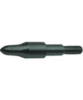 3D Point Durable Steel Screw In Archery Practice Field Tips 12 Pack 125 Grain 5 16 Inch for cardboard and foam targets