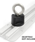 Heavy Duty Stainless Steel Track Mount Eyelets 2 Pack for Kayaks Secure Coolers and Gear Crates Universal Fit for GearTrac MightyMounts and Most Kayak Tracks Made in USA installed on track