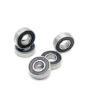 Two Pack 6200RS Deep Groove Ball Bearings With Double Rubber Seals 10x30x9mm for RC cars and electric motors close-up