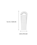 Set Of 6 Thermoplastic Rubber Door Stopper Wedges For Anti Slip Protection And Finger Pinch Prevention dimensions shown