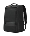 Premium 16 Inch Laptop Backpack for Your Work Rig Featuring Pro Organizers and Quick Retrieval Pockets with Versatile Shoulder Strap, black fabric side view.