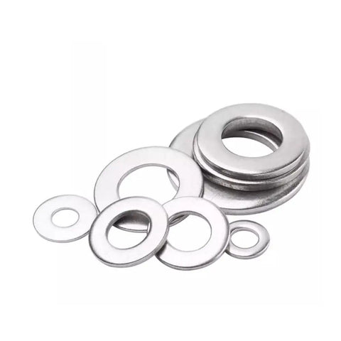 Heavy Duty Top Shelf Stainless Steel M3 Cheese Head Machine Screws With Slotted Heads, Rock Solid Corrosion Resistant Flat Washers And Hex Nuts, Pro Grade Assortment Kit For Rugged Builds And Shop Jobs, assorted stainless steel flat washers.