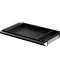 Under Desk Sliding Drawer With Ball Bearing Slides, Attachable Pencil Drawer For Sit Stand Desk Frames, Black Finish