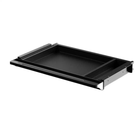 Under Desk Sliding Drawer With Ball Bearing Slides, Attachable Pencil Drawer For Sit Stand Desk Frames, Black Finish