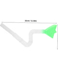 Adjustable Seed Tube Kit For Wheat And Corn, Built To Last Sturdy Plastic Seeder Tube with flexible design shown, easy installation