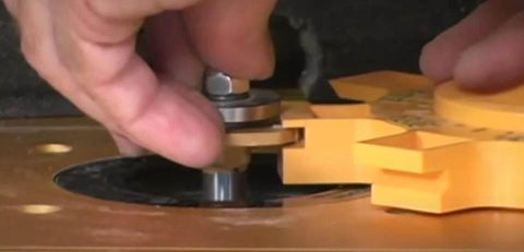 Easy Set Up Jig For Woodworking With Eight Matched Bit Profiles And A Micro Adjust Base Dial In Your Stock Thickness in use.