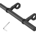 11.8 Inch Aluminum Handlebar Extender for Bikes, Heavy Duty No Nonsense Double Bracket Mount to Hold Headlights GPS Speedometer, 22 mm Bar Fit, Rust Resistant, Easy Install with Wrench, 30 cm Extension, Black.