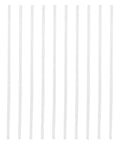 Kick Ass 10 Pcs Vehicle Bumper Welding Sticks 20 CM Repair Rods, white plastic sticks arranged vertically for car repairs.
