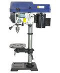 Straight Up Workhorse 12 Inch Variable Speed Benchtop Drill Press With 3 4 Horsepower Motor side view showing chuck and motor