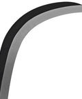 Close-up of carbon steel blade of K315 3 Pack Brush Clearing Sickle Set With 9 Inch By 14.5 Inch Carbon Steel Blade And Aluminum Handle Rubber Grip