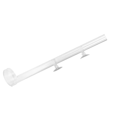 Top Drawer Aquarium Shrimp Feeding Dish And Suction Tube Dead Simple Bottom Long Reach Fish Tank Slick Transparent Acrylic Bowl Built To Last suction tube with two suction cups.